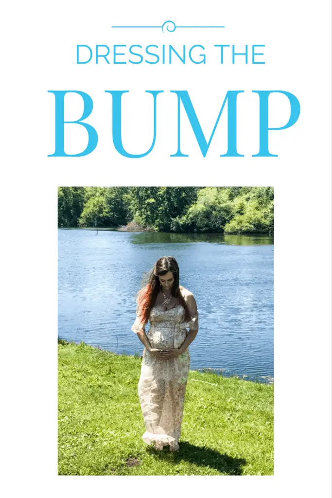 Dressing the bump flowy maxi dress