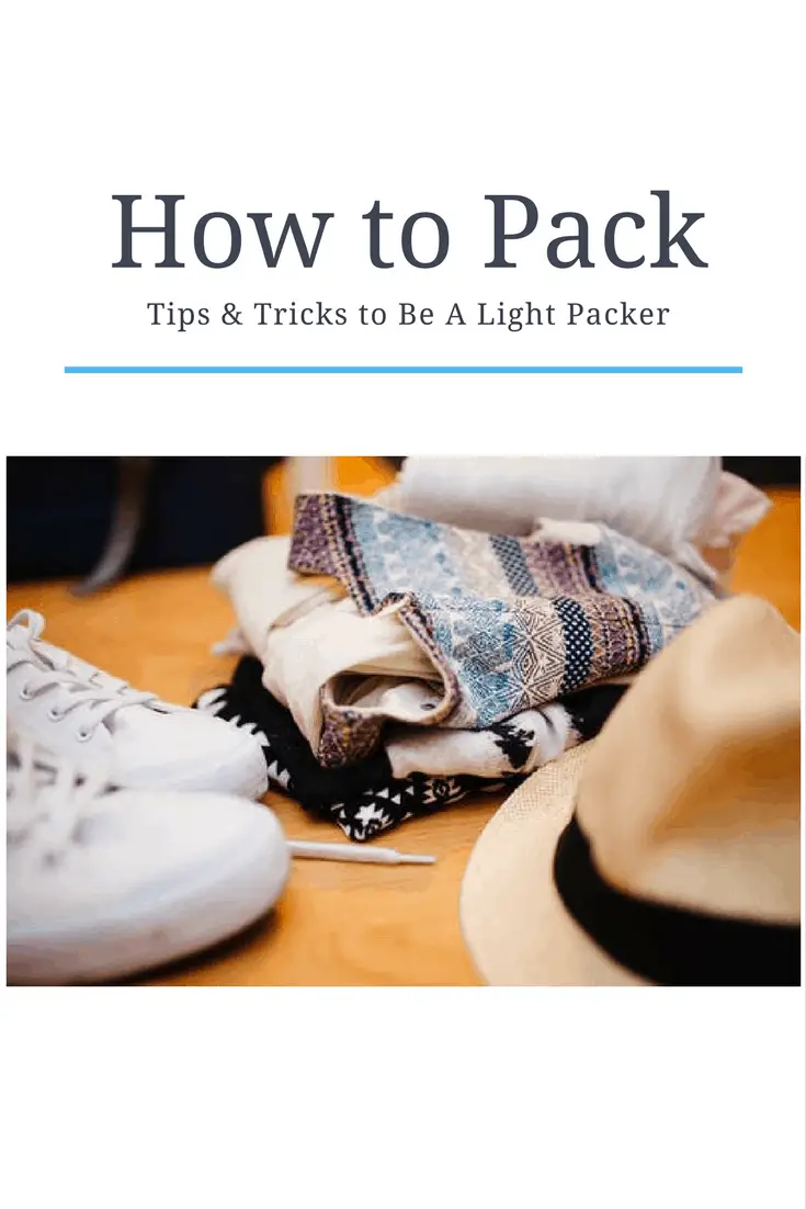 how to pack light