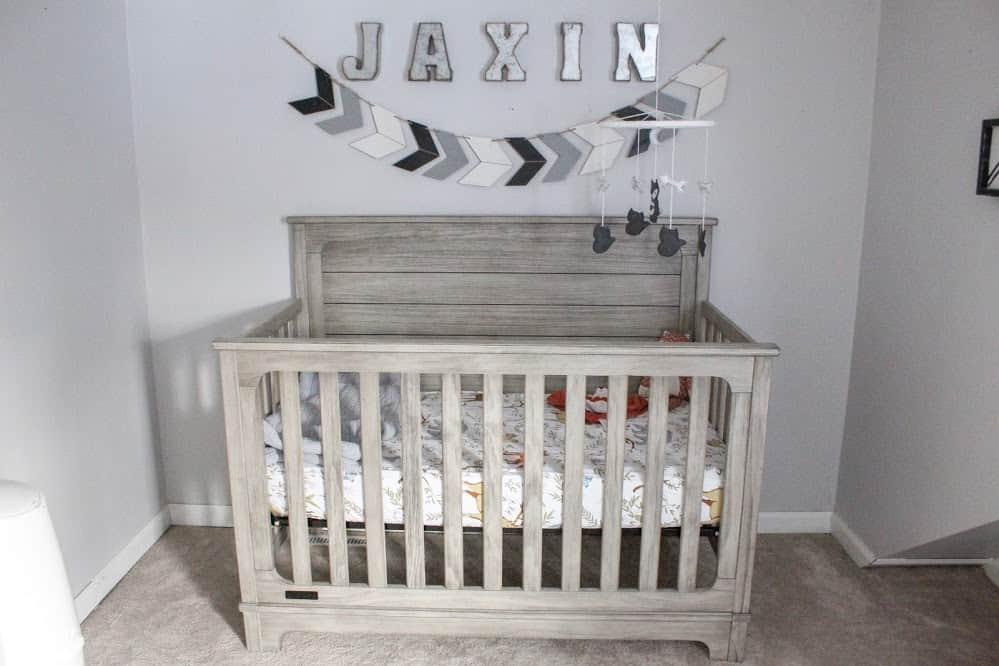 Woodland themed nursery | Adventure Themed Nursery | Thrifted & Taylor'd | www.thriftedandtaylord.com