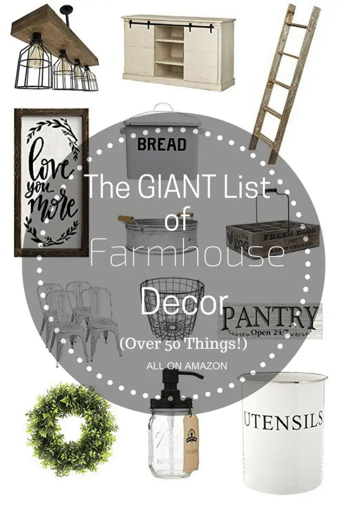 The giant list of farmhouse decor | Thrifted & Taylor'd