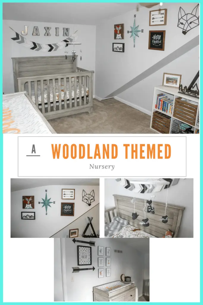 Woodland themed nursery | Adventure Themed Nursery | Thrifted & Taylor'd | www.thriftedandtaylord.com