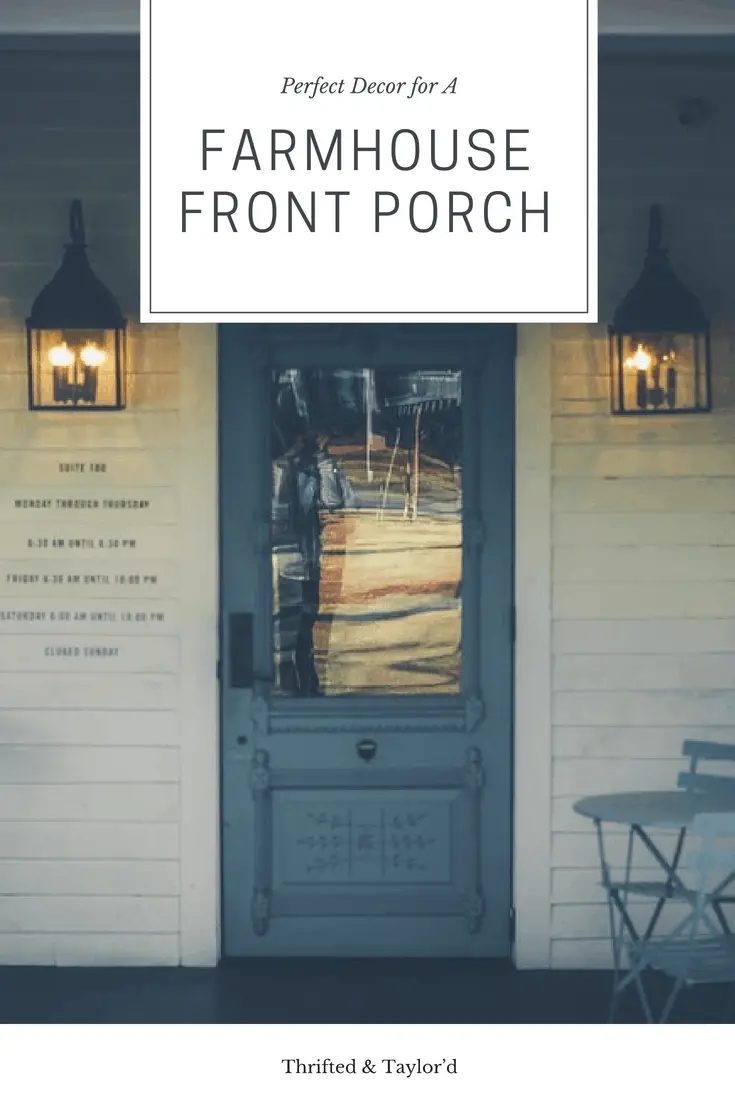 Perfect Decor for A Farmhouse Front Porch