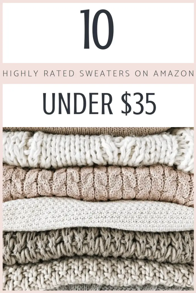 10 Highly Rated Sweaters on Amazon Under $35 | Thrifted & Taylor'd | #sweaters #fall # fallfashion #bargainshopping