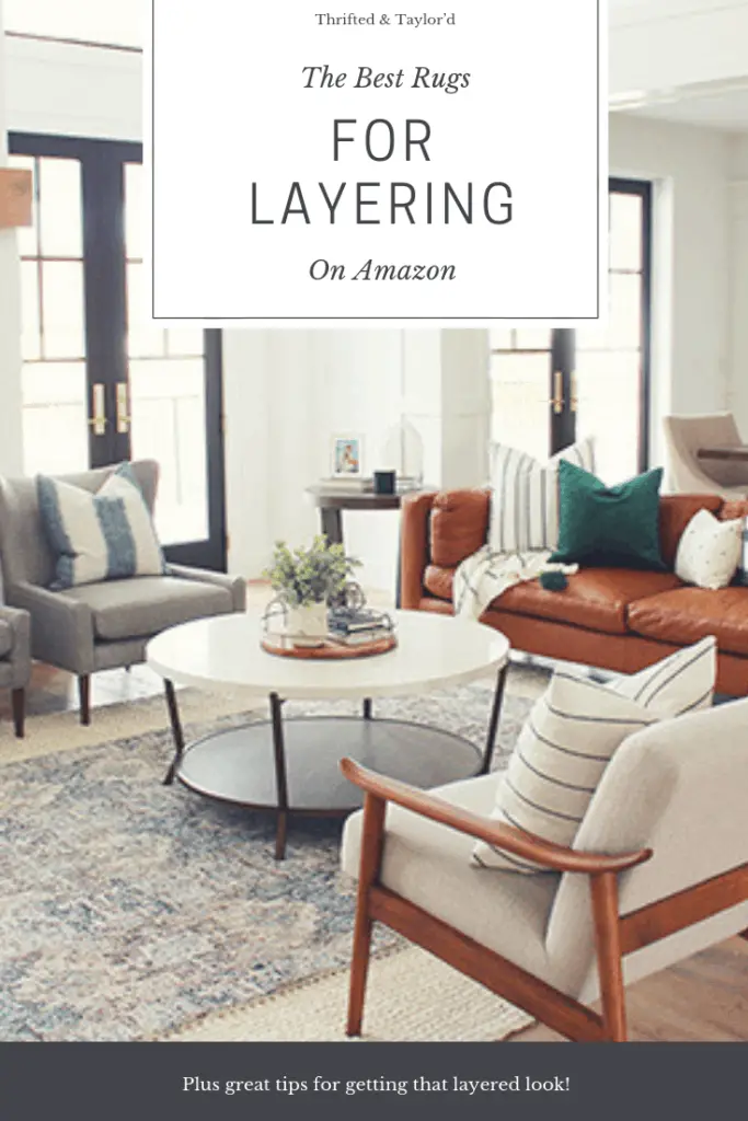 The Best Rugs For Layering On Amazon | #rugs #rugsideas #ruglayering #homedecor #homedecorating #decorating