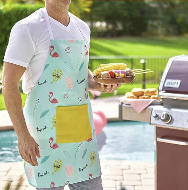 This fun and bright apron is one of the items you will receive in your summer subscription box.