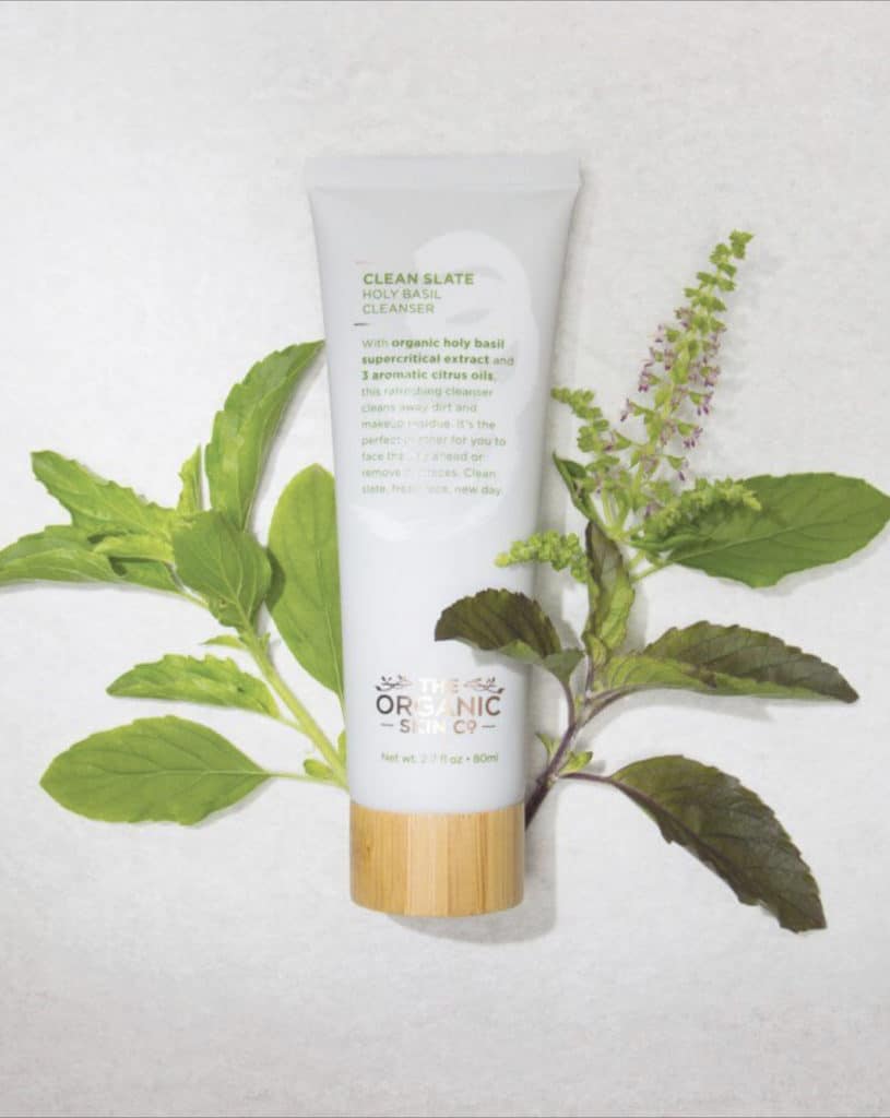 The Organic Skin Co. Review | My impression of their Clean Slate Holy Basil Cleanser. It is one of their organic natural beauty products which cleanses the face without drying it out.