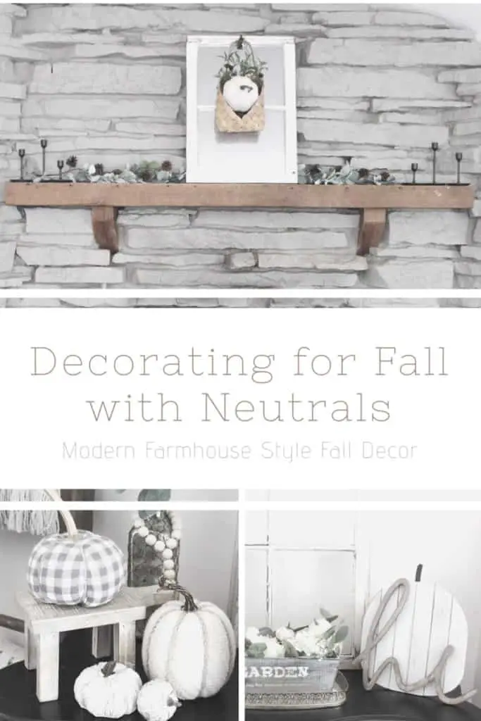 Decorating for fall with neutrals