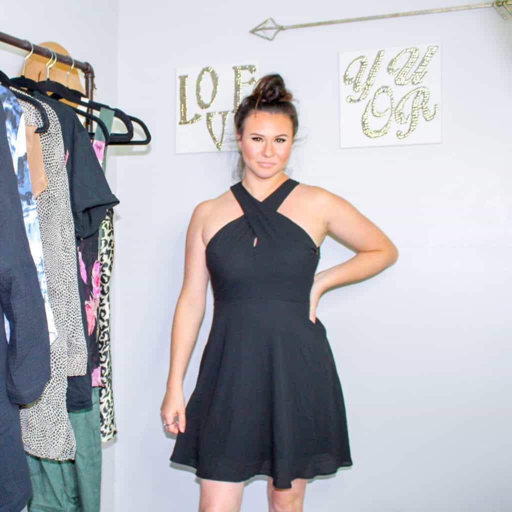 Thrift Store Finds | The perfect little black dress that can be layered for fall. This is great for weddings, other events, nights out and more.