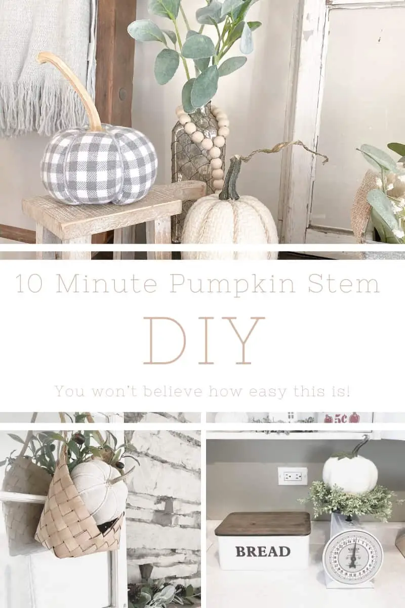 10 Minute Pumpkin Stem DIY | Transform Your Faux Pumpkins