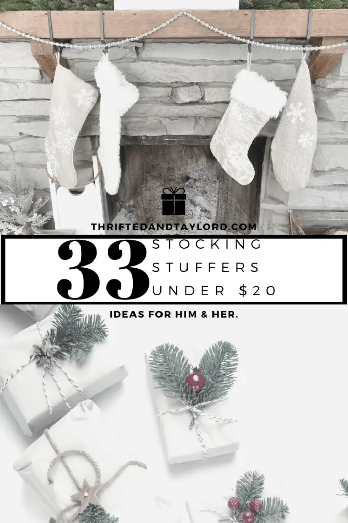 Stocking stuffers can be hard. Do you go practical, funny, cool, tasty? I found 33 stocking stuffers under $20 for him, for her, and for both!