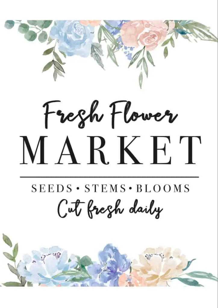 These spring thrift store DIY's are the perfect addition to my spring decor. Check out how easy they were to make plus download this free Flower Market printable you can use to make a sign like mine in under 5 minutes!