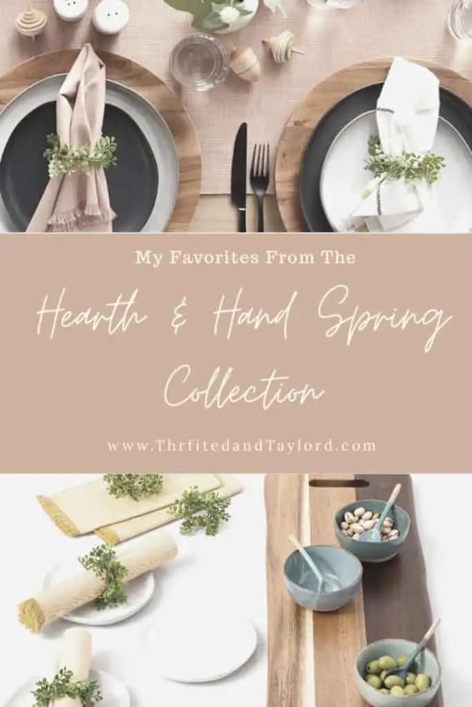 Check out a few of my favorites from the new Hearth and Hand spring collection.