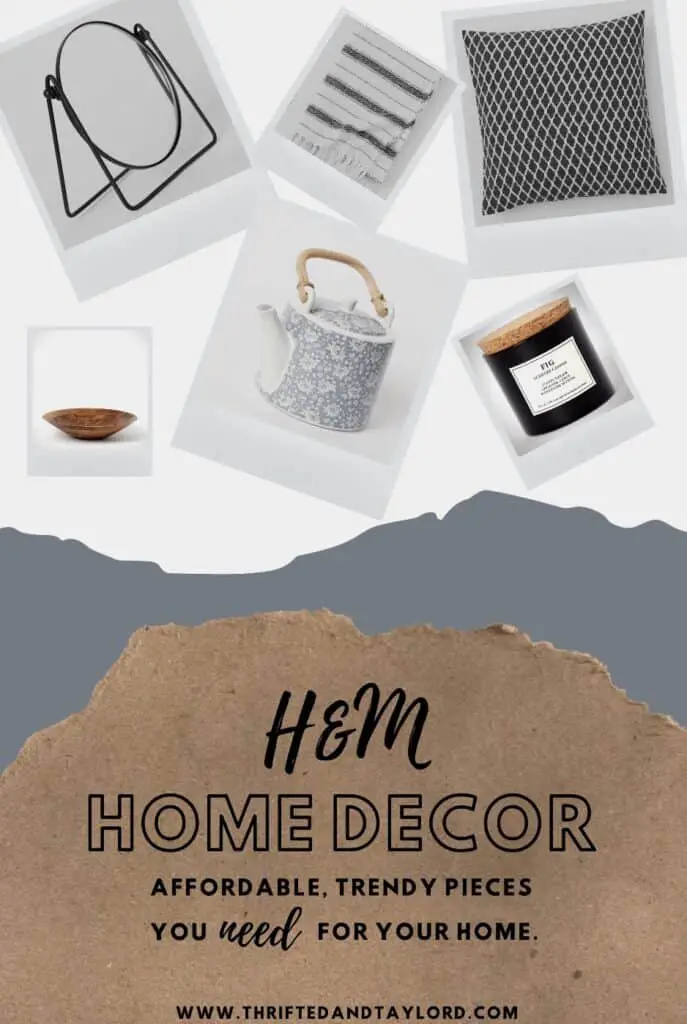 Did you know about the H&M home decor section? They have tons of great things for super affordable prices. Check out some of my favorites!
