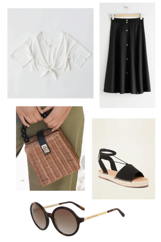 In need of some outfits for hot summer days? See where to get this look plus 6 other outfits ranging from casual to dressed up with somewhere to go!