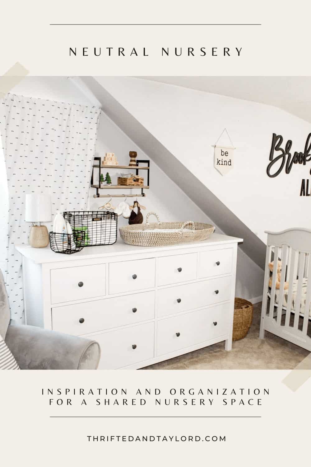 Sharing Bedroom With Baby Nursery Ideas For Small Spaces Thrifted & Taylor'd