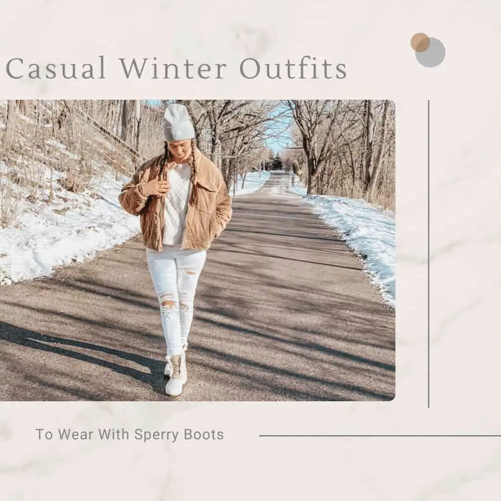 Casual Winter Outfits To Wear With Sperry Boots