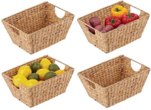 Baskets for pantry organization