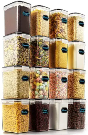 Airtight Food Storage Containers - Wildone Cereal & Dry Food Storage Container Set of 16