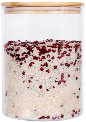 Large Glass Food Storage Container, perfect for pantry storage